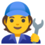 mekaniker Emoji (Google)