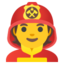 firefighter Emoji (Google)