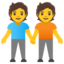 persone che si tengono per mano Emoji (Google)