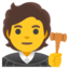 juiz no tribunal Emoji (Google)