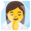 Frau in Dampfsauna Emoji (Google)