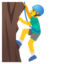 man climbing Emoji (Google)