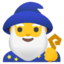 férfi varázsló Emoji (Google)