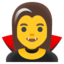 vampyrė Emoji (Google)