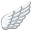 Flügel Emoji (Google)