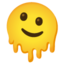 elolvadó arc Emoji (Google)