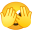 muka dengan mata mengintai Emoji (Google)