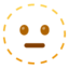 dotted line face Emoji (Google)