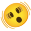 rázkódó arc Emoji (Google)