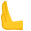 leftwards pushing hand Emoji (Google)