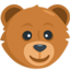 Bear Face Emoji (Messenger)