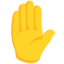 raised hand Emoji (Messenger)