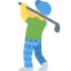 homem golfista Emoji (Twitter, TweetDeck)