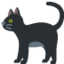 black cat Emoji (Twitter, TweetDeck)