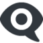 eye in speech bubble Emoji (Twitter, TweetDeck)