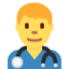 professionnel de la santé Emoji (Twitter, TweetDeck)