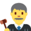 giudice uomo Emoji (Twitter, TweetDeck)