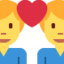 couple with heart: man, man Emoji (Twitter, TweetDeck)