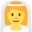 vrouw met sluier Emoji (Twitter, TweetDeck)