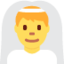 man i brudslöja Emoji (Twitter, TweetDeck)