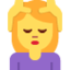 woman getting massage Emoji (Twitter, TweetDeck)