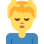 masažuojama vyro galva Emoji (Twitter, TweetDeck)