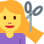 woman getting haircut Emoji (Twitter, TweetDeck)