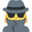 detectiv femeie Emoji (Twitter, TweetDeck)