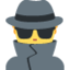 detectiv bărbat Emoji (Twitter, TweetDeck)