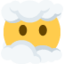 face in clouds Emoji (Twitter, TweetDeck)