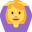 Frau mit Händen auf dem Kopf Emoji (Twitter, TweetDeck)