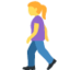 woman walking Emoji (Twitter, TweetDeck)