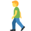 man walking Emoji (Twitter, TweetDeck)