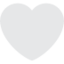 cuore bianco Emoji (Twitter, TweetDeck)