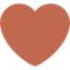 brown heart Emoji (Twitter, TweetDeck)