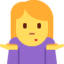 abejojanti moteris Emoji (Twitter, TweetDeck)