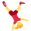 woman cartwheeling Emoji (Twitter, TweetDeck)