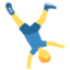 man cartwheeling Emoji (Twitter, TweetDeck)