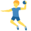 man playing handball Emoji (Twitter, TweetDeck)