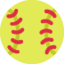 softball Emoji (Twitter, TweetDeck)