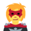 vrouwelijke superschurk Emoji (Twitter, TweetDeck)