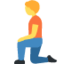 person kneeling Emoji (Twitter, TweetDeck)