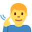 hörselskadad man Emoji (Twitter, TweetDeck)