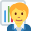 trabalhador de escritório Emoji (Twitter, TweetDeck)