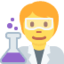 scientist Emoji (Twitter, TweetDeck)