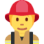 firefighter Emoji (Twitter, TweetDeck)