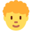 person: curly hair Emoji (Twitter, TweetDeck)