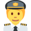 Pilot(in) Emoji (Twitter, TweetDeck)