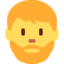 férfi: szakáll Emoji (Twitter, TweetDeck)