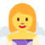 Frau in Dampfsauna Emoji (Twitter, TweetDeck)